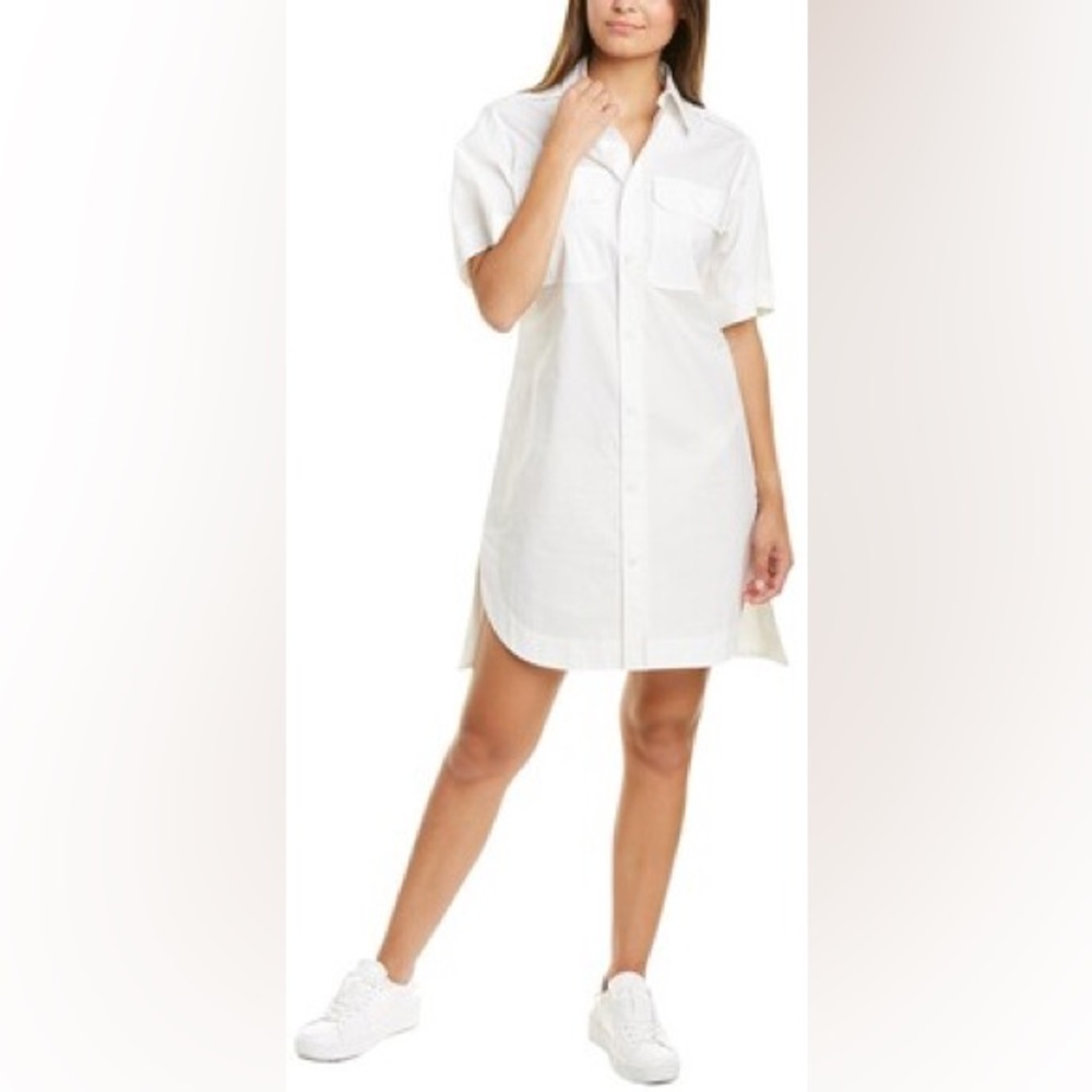 NWT Marni Lily White Cotton Shirtdress Sz 38